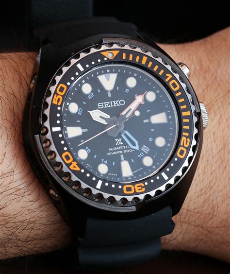 Seiko Prospex Kinetic Gmt Divers 200m Watch Hands On Ablogtowatch