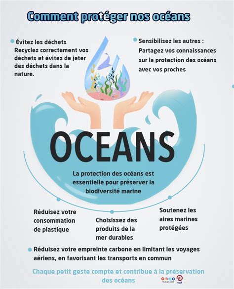 Infographie Les Gestes Adopter Pour Prot Ger Nos Oc Ans