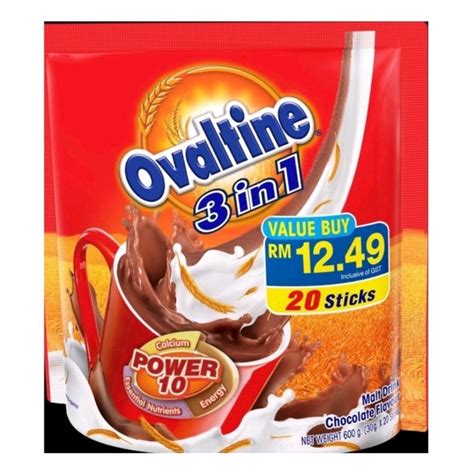 Ovaltine 3 In 1 Original Chocolate Malt Exp 2023 Malted Milk