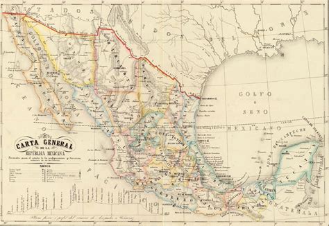 Mapoteca de pZZ on Twitter Mapa de México 1857 Este mapa fue el