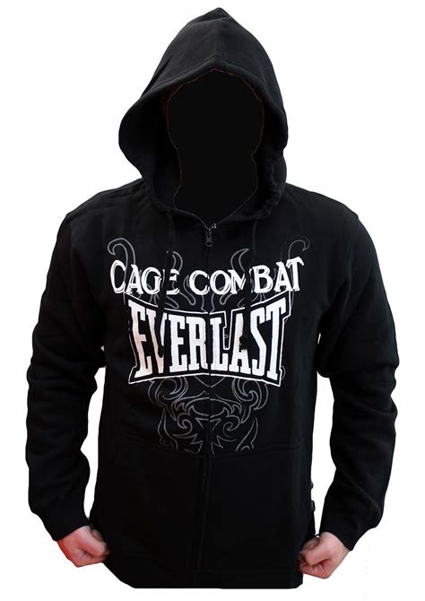 Everlast Mens Cage Combat Jacket Hoodie Jumper Casual Sports Boxing Gym ...