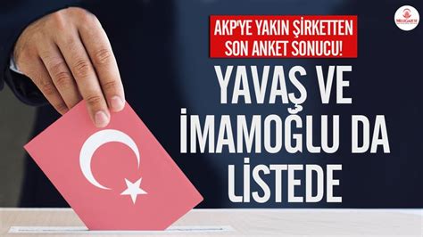 Akp Ye Yak N Irketten Son Anket Sonucu Yava Ve Mamo Lu Da Listede