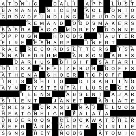 Printable Chicago Tribune Sunday Crossword Puzzle Printable Templates