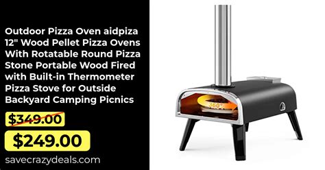 Outdoor Pizza Oven Aidpiza 12 Wood Pellet Pizza Ovens With Rotatable