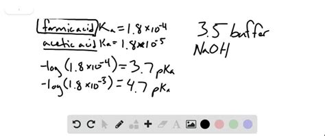 SOLVED A Chemist Needs A PH 3 5 Buffer Should She Use NaOH With Formic