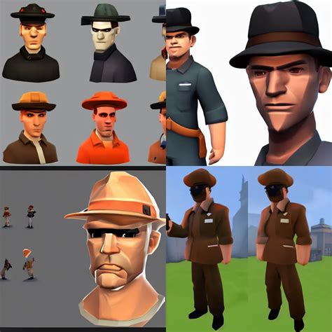 The Team Fortress Artstyle Now Uses Up More Polygons Stable Diffusion