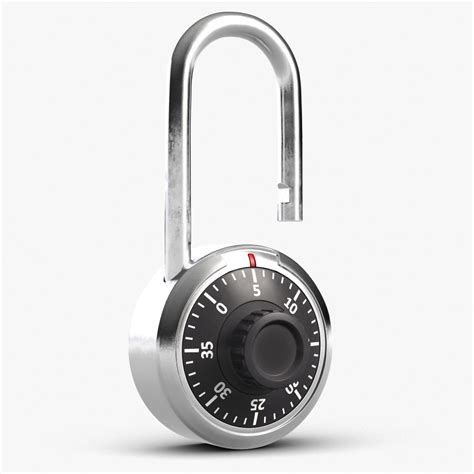 Padlock 3 3D Model 29 3ds Fbx Obj Max Free3D