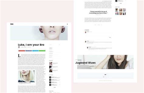 10 Free Personal Blog & Magazine Layout PSD Web Templates