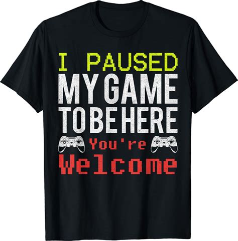 Video Games Shirt For Gamers Tshirt For Men Boys Kids