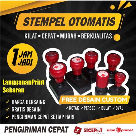 Jual Cetak Stempel Flash Otomatis Custom Stempel Perusahaan Stempel