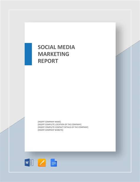 Editable Social Media Report Template Google Docs Word Template Net