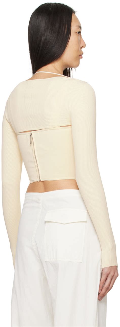 Dion Lee Beige Bolero Tank Top Dion Lee
