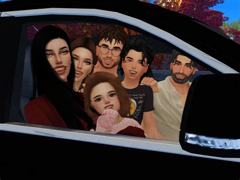 The Sims Resource - Ride in the car (Pose pack)