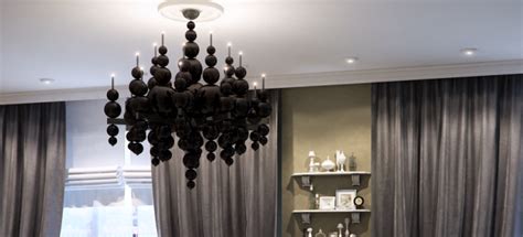Черная люстра