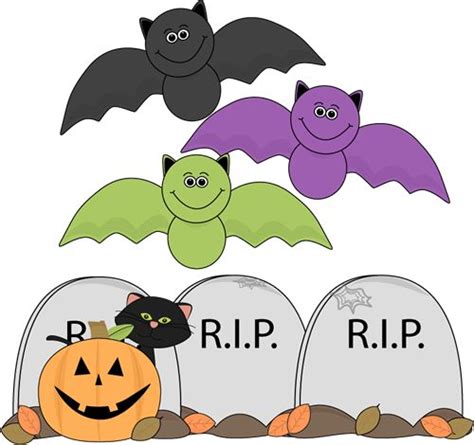 Fun Halloween Graveyard Clip Art - Fun Halloween Graveyard Image ...