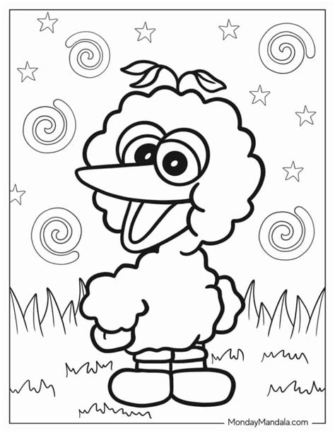 Sesame Street Number Coloring Pages Sesame Street Coloring Page