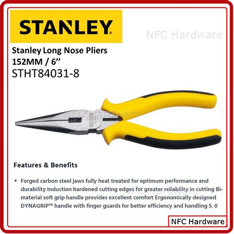 Stanley Long Nose Pliers Mm Stht Lazada