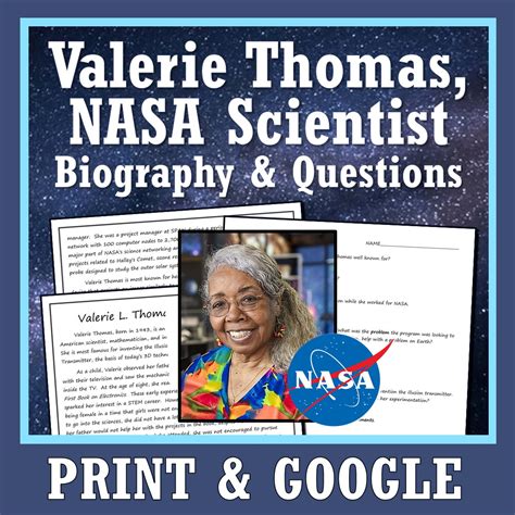 NASA Scientist Biography: Valerie Thomas - Flying Colors Science