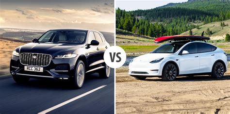 Jaguar F PACE VS TESLA Model Y Autovergleich AUTOGOTT DE