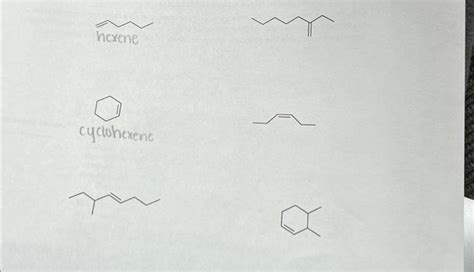 Solved hexene | Chegg.com