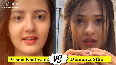 Prisma Khatiwada Twinny Girls Vs Damanta Stha Tiktok Musically Video Youtube