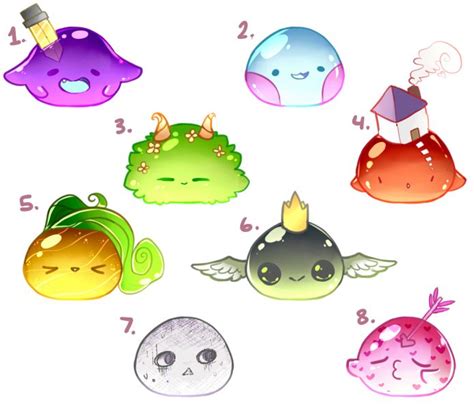 Blobs 7 Adopts Closed By Wafkie Cute Animal Drawings Kawaii Cute