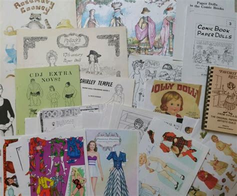 Vintage Paper Dolls Convention Souvenir Artist Originals Copies Books