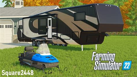 Buying A Camper Trailer & CHEAP Marketplace Snow Mobile! | FS22 ...