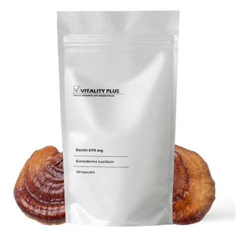 Grzyb Reishi Ganoderma Lucidum ekstrakt z grzyba 670 mg ODPORNOŚĆ