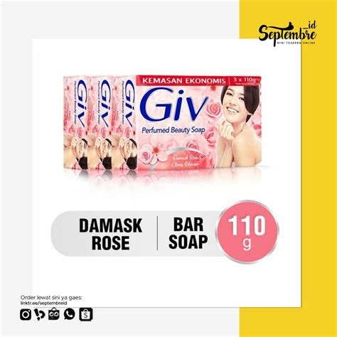 Jual Giv Sabun Batang Damask Rose 110 Gram 3 Pcs Give Soap Damask