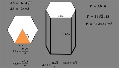 Como Calcular O Volume De Um Prisma Hexagonal Design Talk