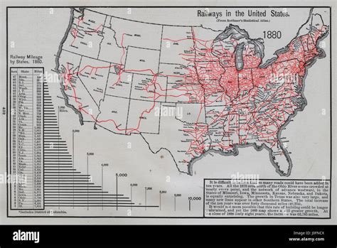 railways   united states   map showing railways growth