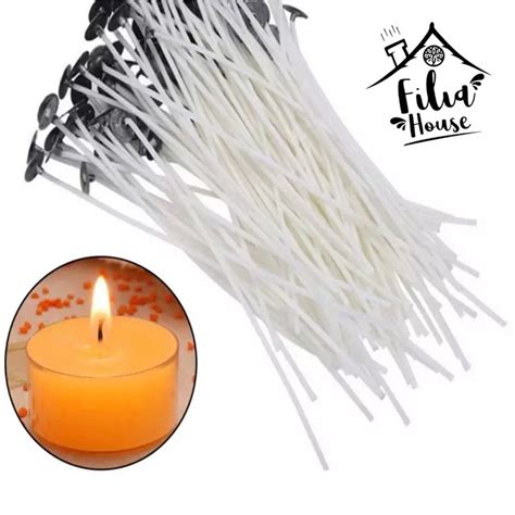 Jual 10 Pc Sumbu Lilin Aromaterapicandle Wicks Waxed Cotton Diy