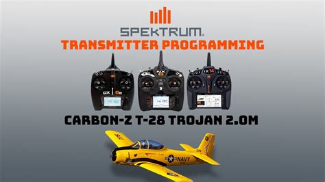 E Flite Carbon Z T M Spektrum Transmitter Programming Guide Youtube