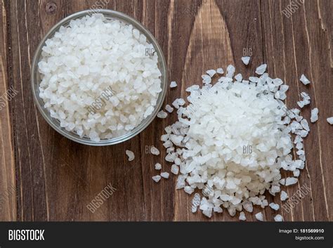 Sea Salt Glass Bowl Image Photo Free Trial Bigstock