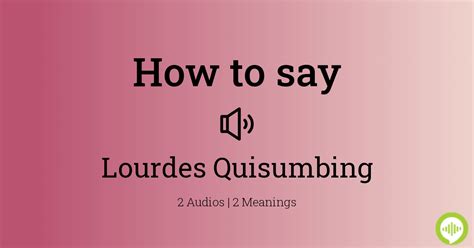 how to pronounce lourdes france