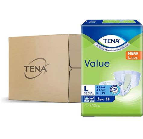 Tena Value Plus Size L Pcs Per Carton Health Nutrition Assistive