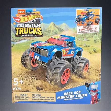 MATTEL MEGA CONSTRUX Hot Wheels Monster Trucks Pc Race Ace Set EUR PicClick FR
