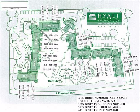 Resort Map Hyatt Windward Pointe Florida