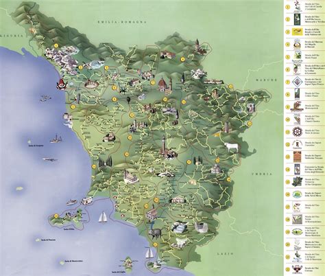map of tuscany region in italy 6