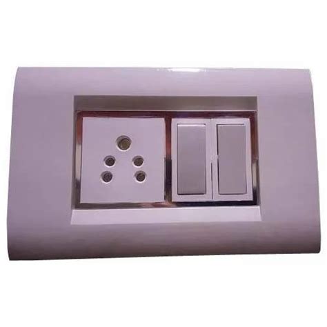 6 A White Modular Switch Socket Combination Switch Size 2 Module 220 240 V At Rs 15 In Kalyan