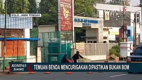 Geger Warga Solo Temukan Benda Mencurigakan Dipastikan Bukan Bom