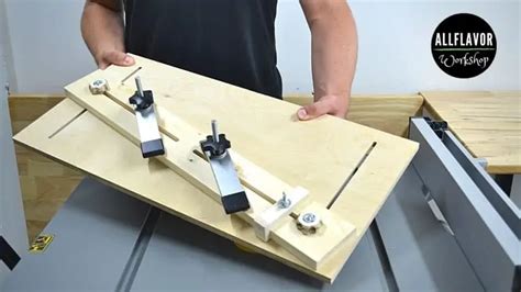 DIY Table Saw Taper Jig Step By Step With Pictures AllFlavor Workshop