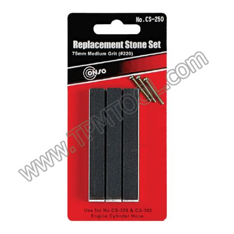 Conso Cnsa01r Cs251 หินขัดกระบอกลูกสูบ 3 อันชุด Conso Car Tools