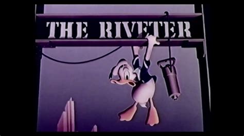 Donald Duck The Riveter 1940 Original Rko Opening Titles Youtube