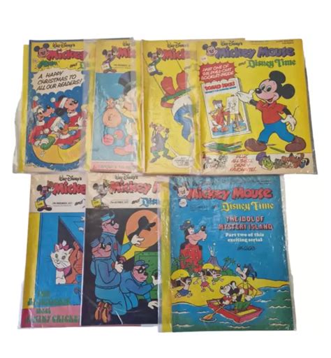 7 Walt Disneys Mickey Mouse 1977 Disney Comic Disneyana Donald Duck £7