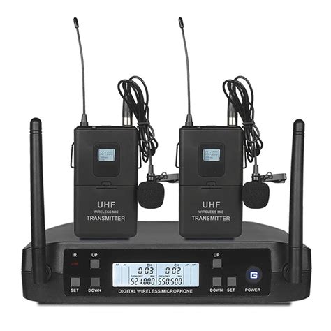 GLXD4 Professional Wireless Microphone Headset Lavalier Handheld Dual