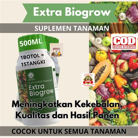 EXTRA BIOGROW 500ML Suplemen Tanaman MENINGKATKAN NUTRISI PADA