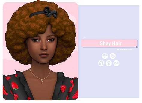 Sims Maxis Match Afro Hair Cc Fandomspot