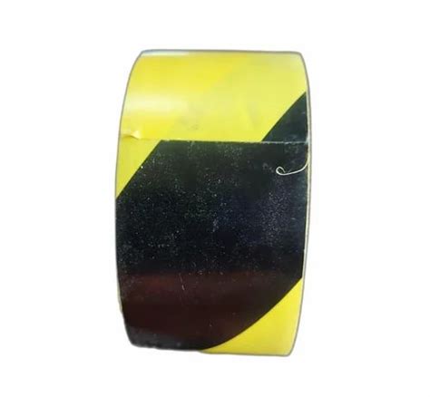 Yellow And Black Pvc Floor Marking Tape M Micron At Rs Piece